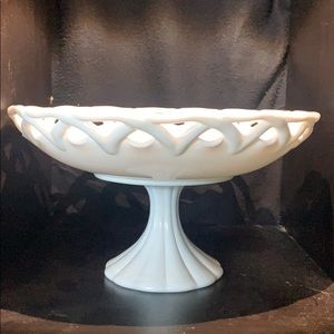 Milk Glass Table Centerpiece